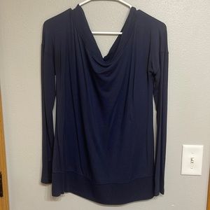 Navy blue off the shoulder sweater. Size medium. Worn once.